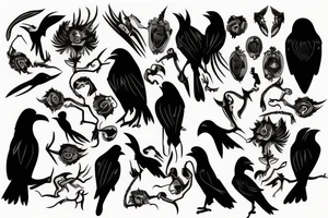 Bloody Raven tattoo idea