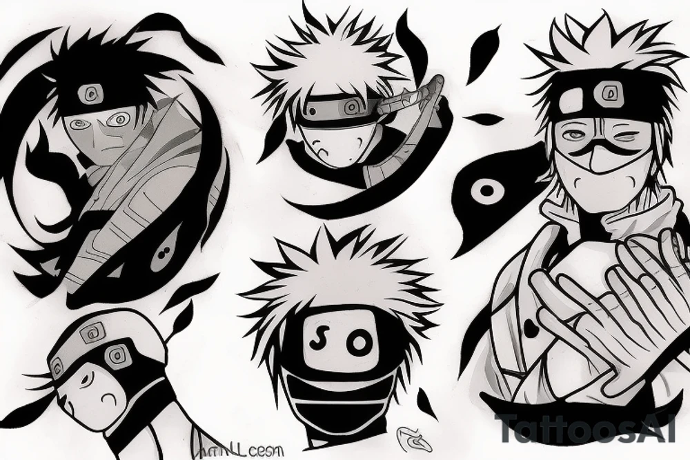 Obito vs Kakashi tattoo idea