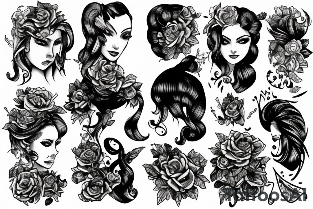 Women and man tattoo idea