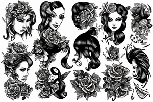 Women and man tattoo idea