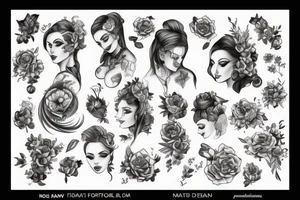 Women and man tattoo idea