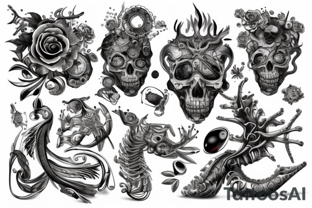 дракон tattoo idea