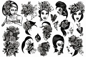 Women and man tattoo idea