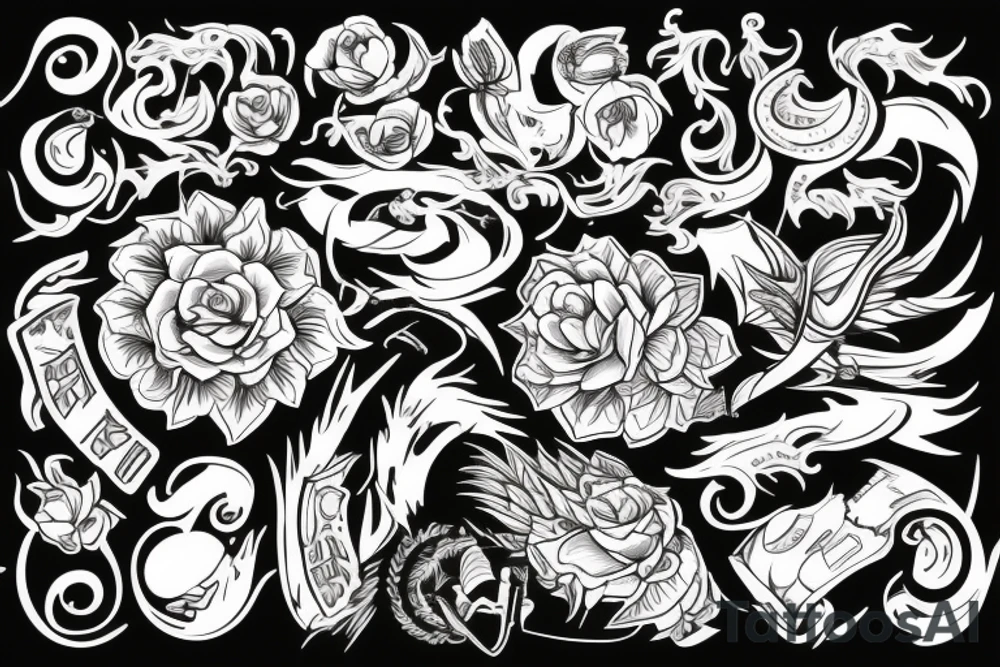 дракон tattoo idea