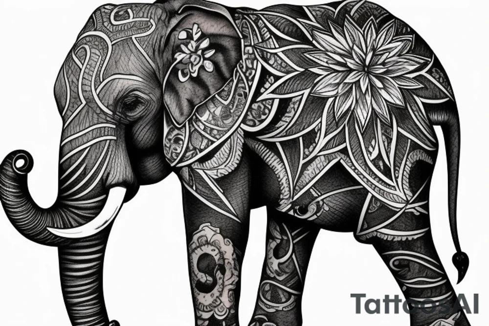 Elephant tattoo idea