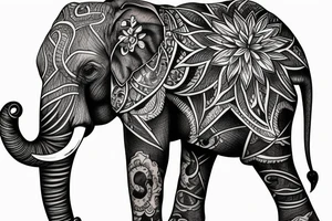 Elephant tattoo idea