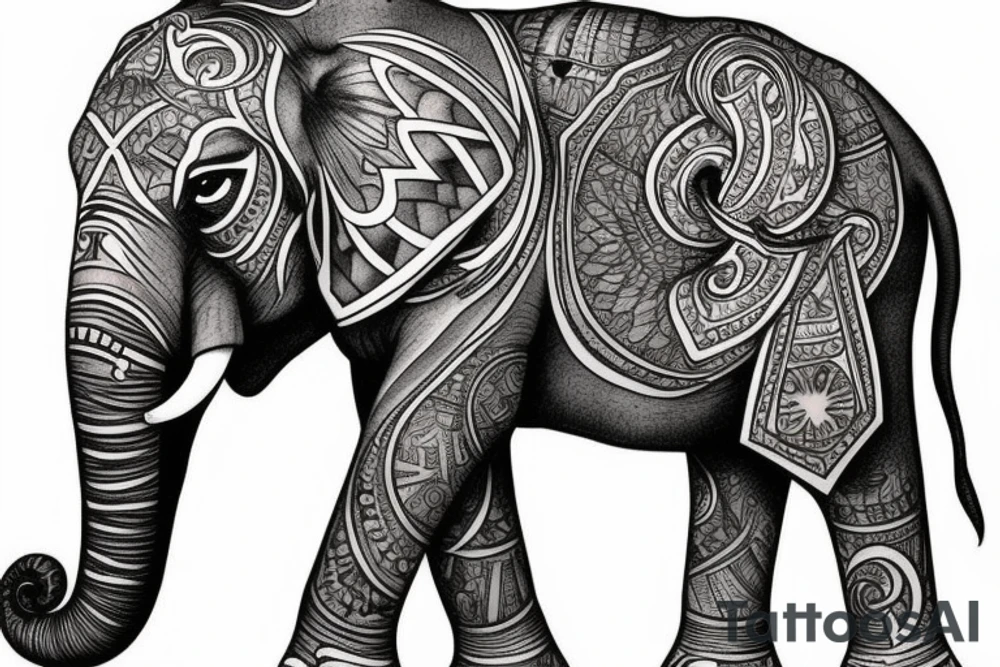 Elephant tattoo idea