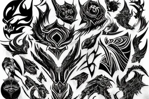 Инвокер из Dota 2 едет на гусе tattoo idea