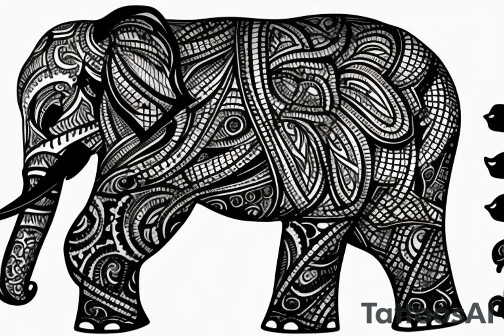 Elephant tattoo idea