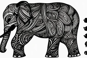 Elephant tattoo idea