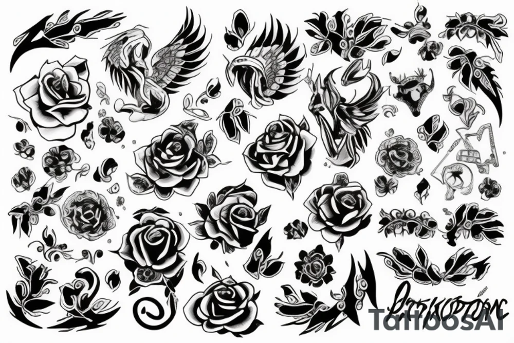 Дракон летающий tattoo idea