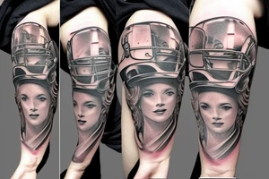 A drop of oil and helmet tattoo idea