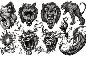atlas roaring heaven tattoo idea