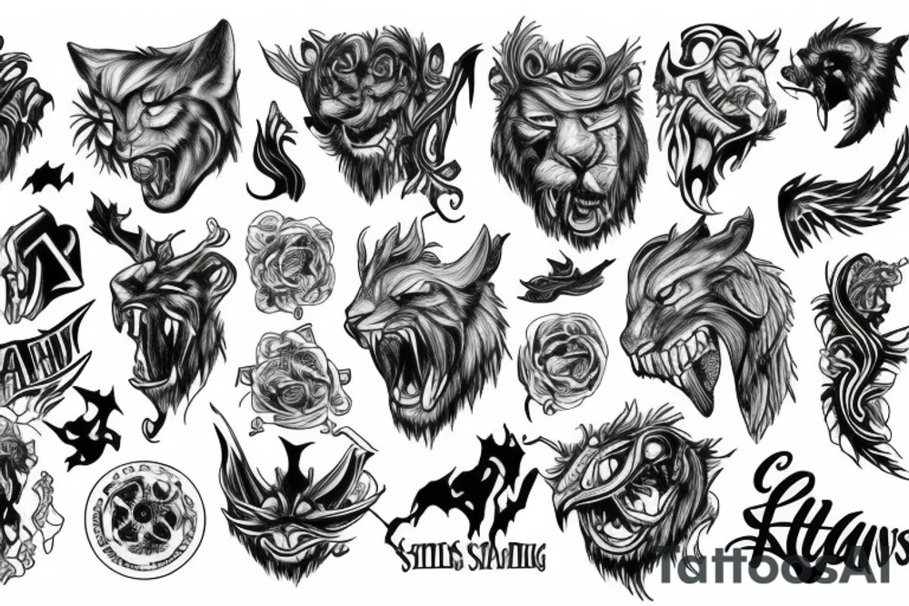 atlas roaring heaven tattoo idea