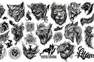 atlas roaring heaven tattoo idea
