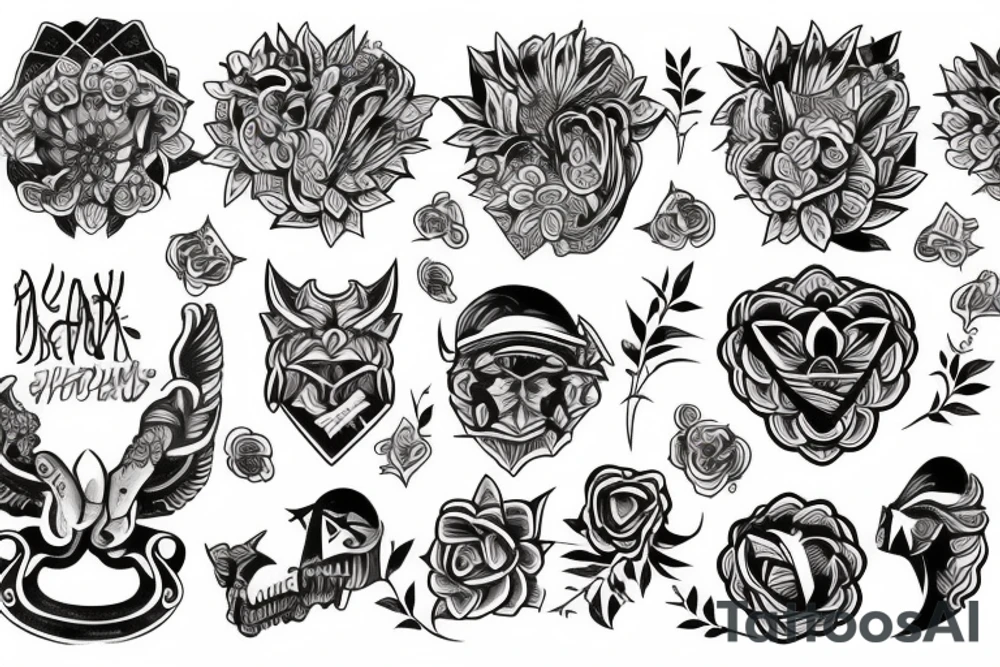 Рукав на руку tattoo idea