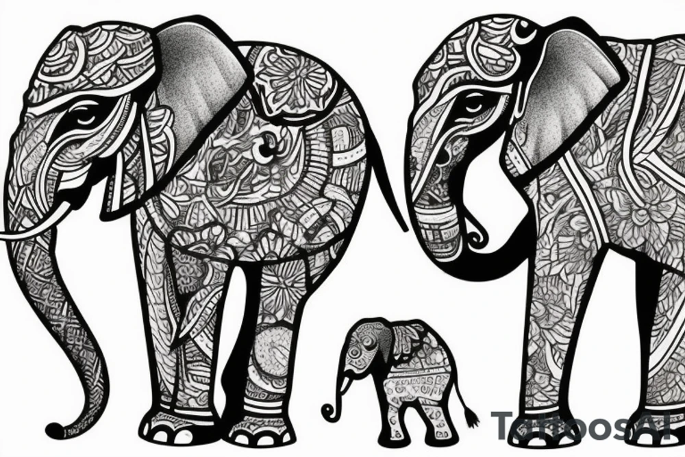 Elephant tattoo idea