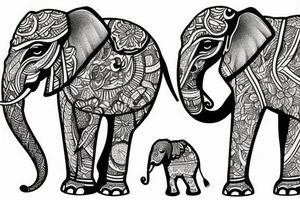 Elephant tattoo idea