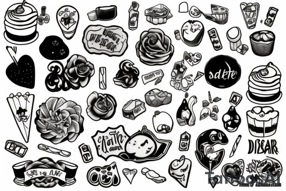 Sugar diabet tattoo idea