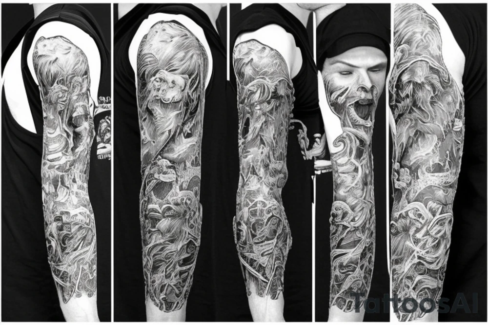 atlas roaring heaven tattoo idea
