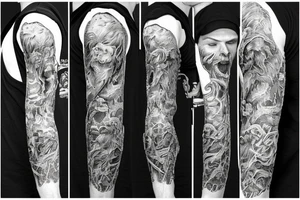 atlas roaring heaven tattoo idea