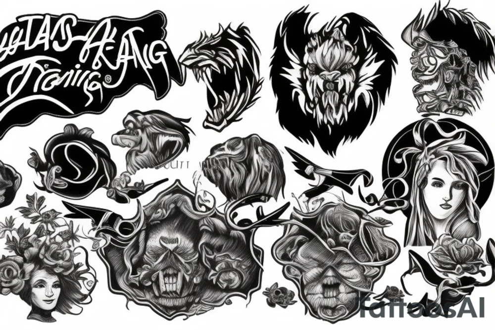 atlas roaring heaven tattoo idea