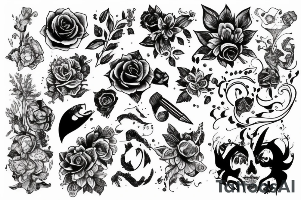 лысый кот tattoo idea