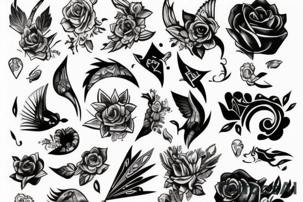 лысый кот tattoo idea