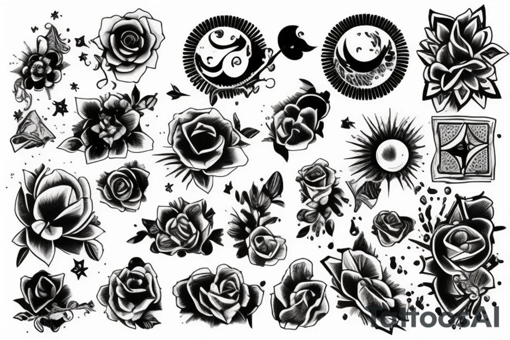Sunset tattoo idea