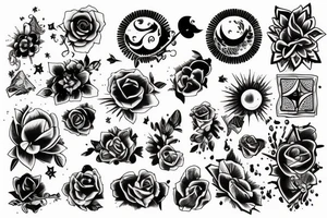 Sunset tattoo idea