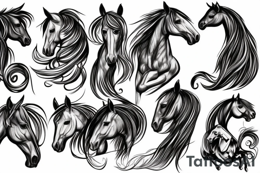 horse tattoo idea
