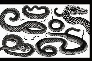 snakes tattoo idea