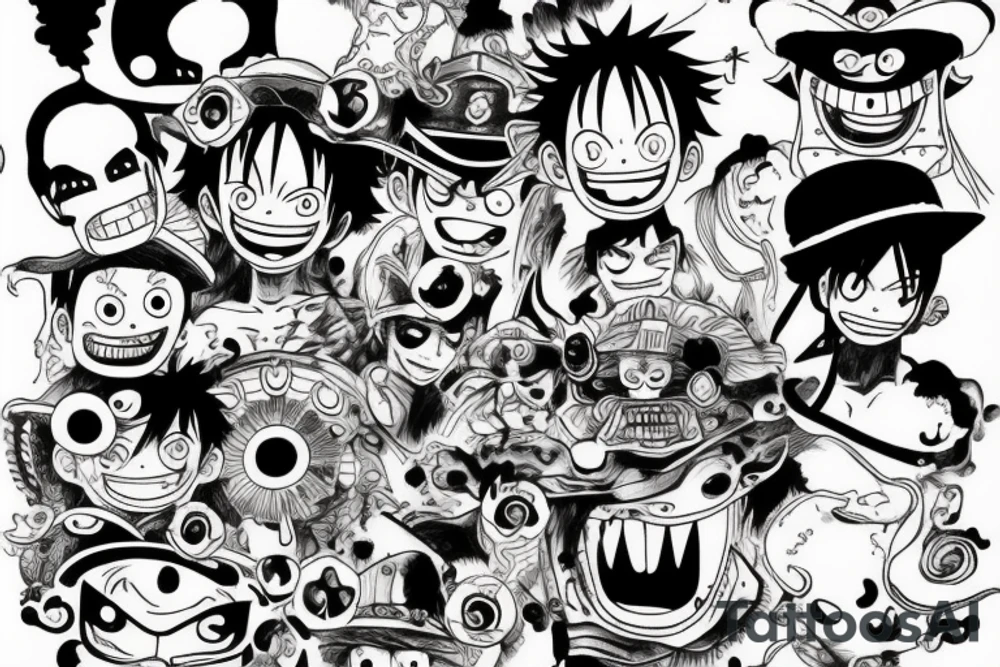 Luffy tattoo idea