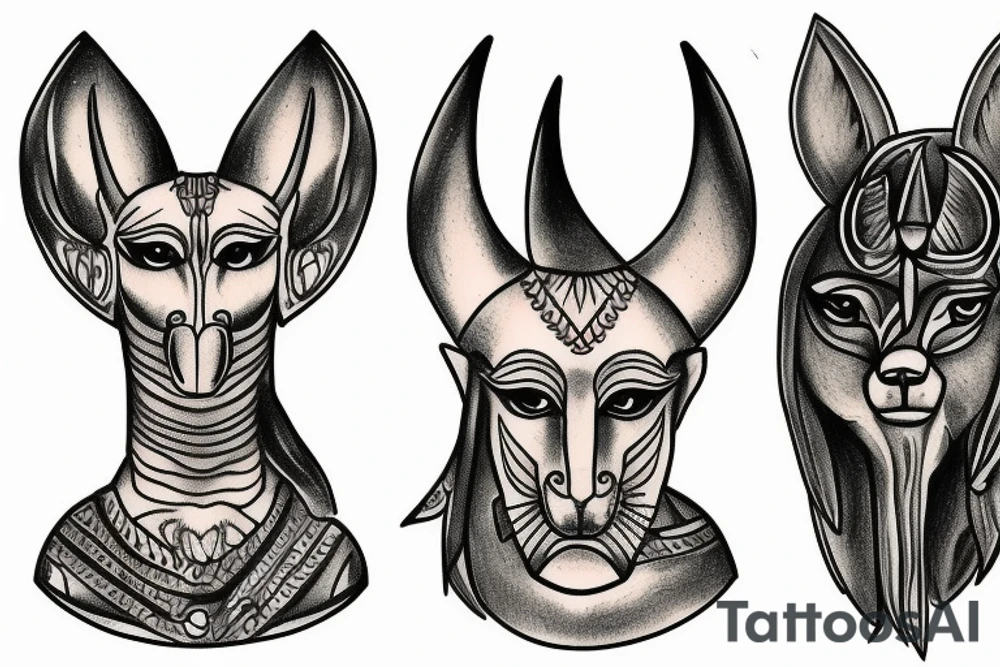 God Anubis tattoo idea
