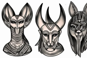 God Anubis tattoo idea