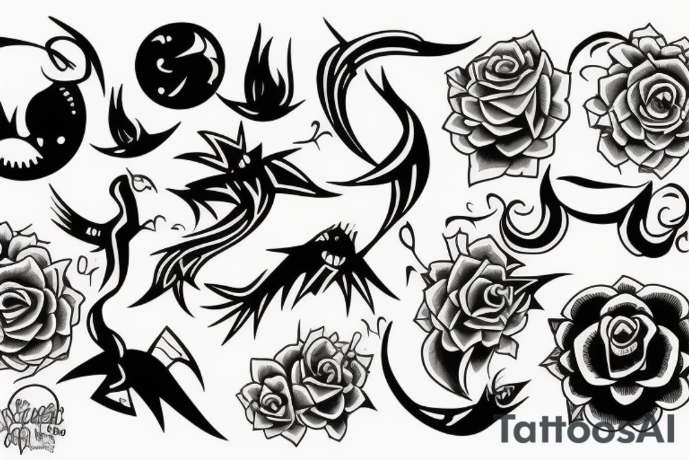 Sunset tattoo idea