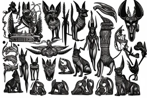 God Anubis tattoo idea