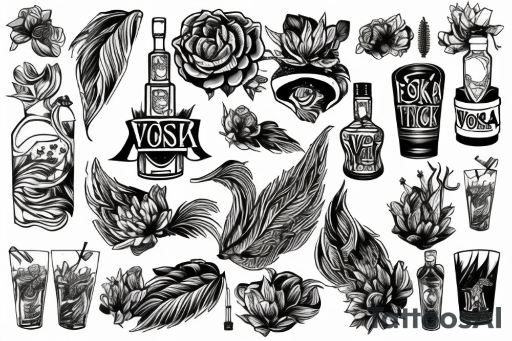 vodka tattoo idea