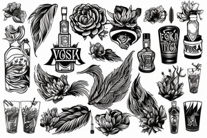 vodka tattoo idea