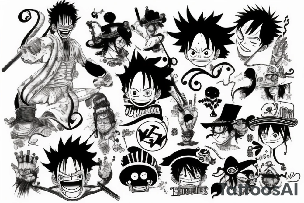 Luffy tattoo idea