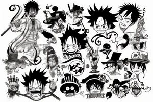 Luffy tattoo idea