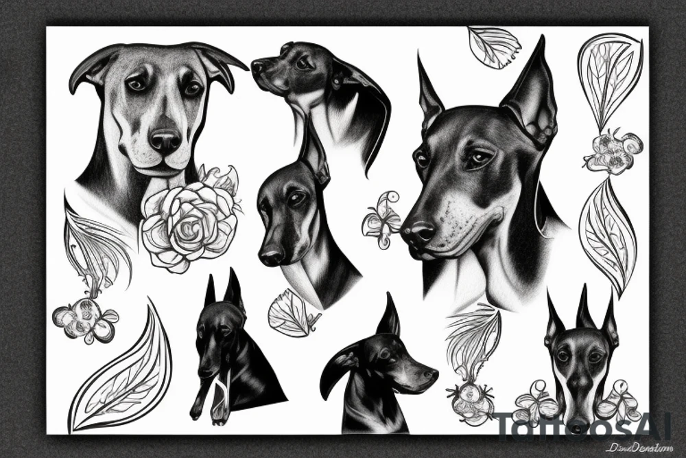 Doberman tattoo idea