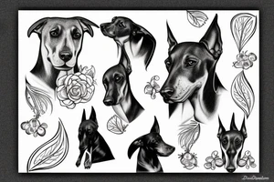 Doberman tattoo idea