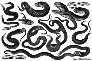 snakes tattoo idea