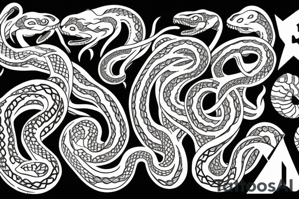 snakes tattoo idea