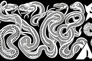 snakes tattoo idea