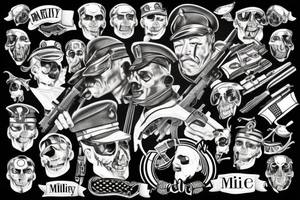 Military tattoo idea