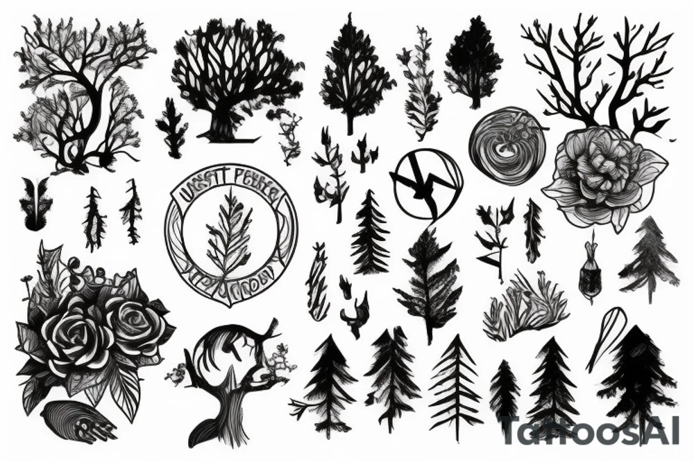 Forest tattoo idea