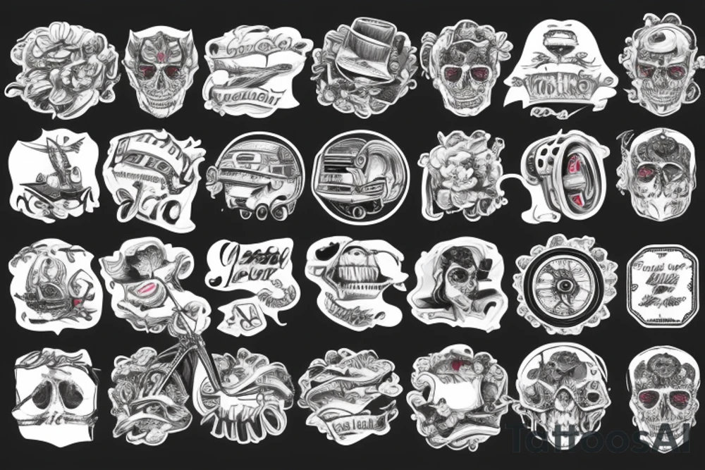 Car road tattoo idea