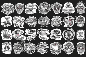 Car road tattoo idea